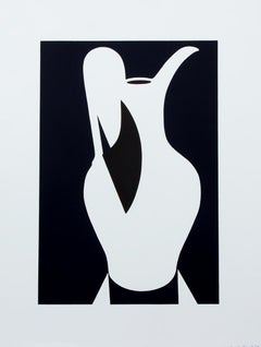 Large White Jug 1990 Limited Edition Signed and Numbered