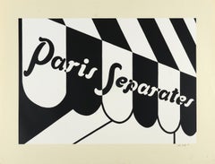 Paris Separates - Print, Screenprint, Text work, Pop Art, Contemporary Art