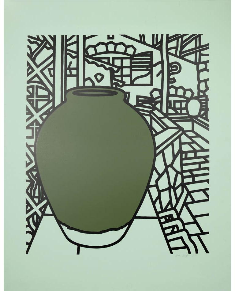 Patrick Caulfield Figurative Print - Jar (Green)