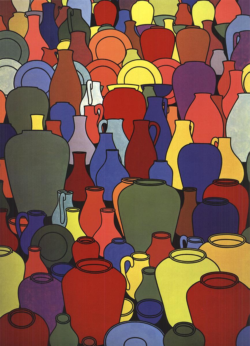 Patrick Caulfield „Pottery“ 2000- Offset-Lithographie im Angebot 1