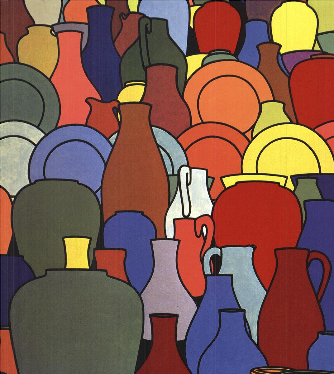 Patrick Caulfield „Pottery“ 2000- Offset-Lithographie im Angebot 2