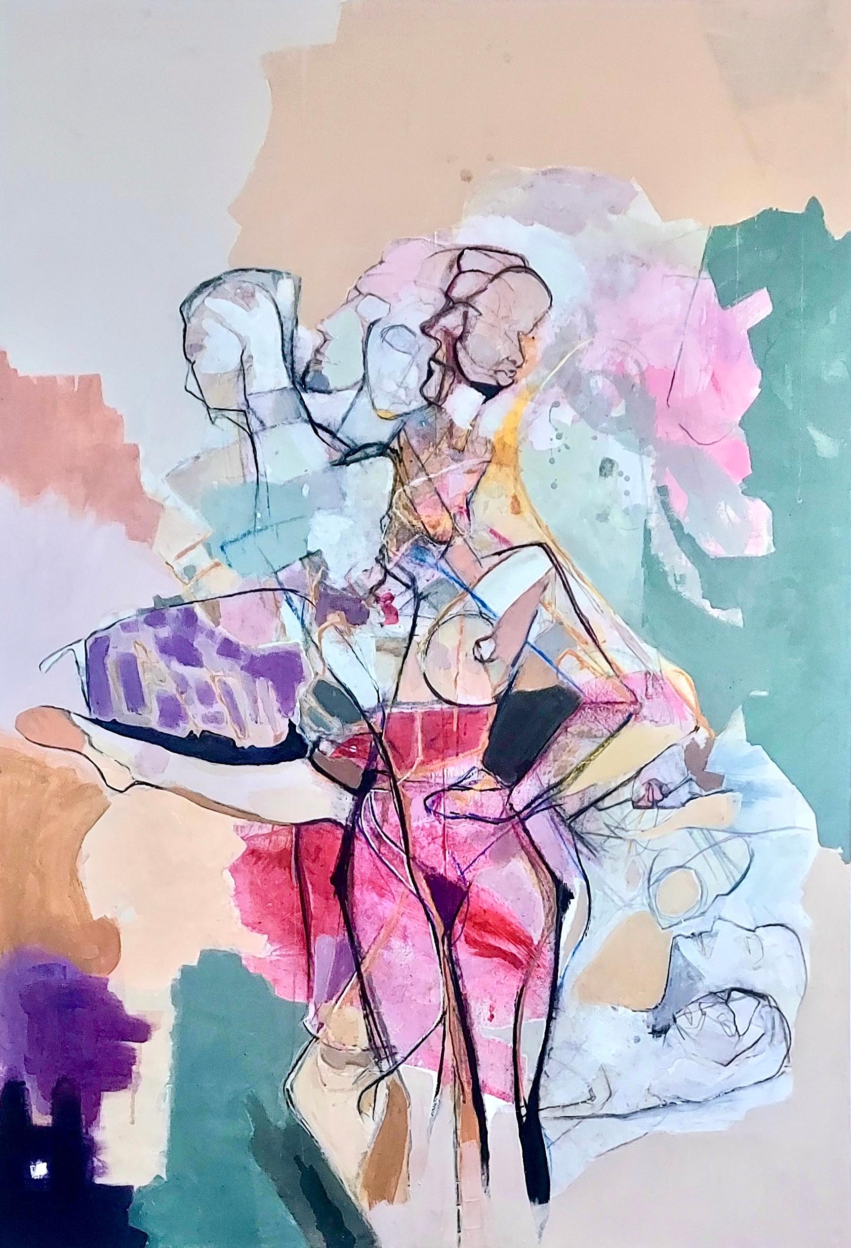 Patrick Collins Figurative Painting - Visions of Joanna