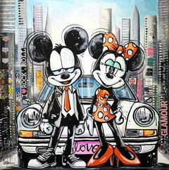 A Magical Honeymoon in New York - original pop art painting - contemporary art
