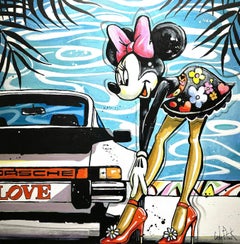 Minnie Mouse: Chic and Sexy - original pop art painting - contemporary art