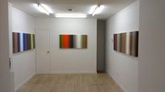 Diversity - earth toned color contemporary abstract horizontal oil painting