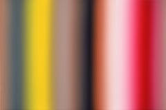 Abstraktes Ölgemälde mit abstrakten Streifen in leuchtenden Farben in Gelb-, Braun- und Rottönen
