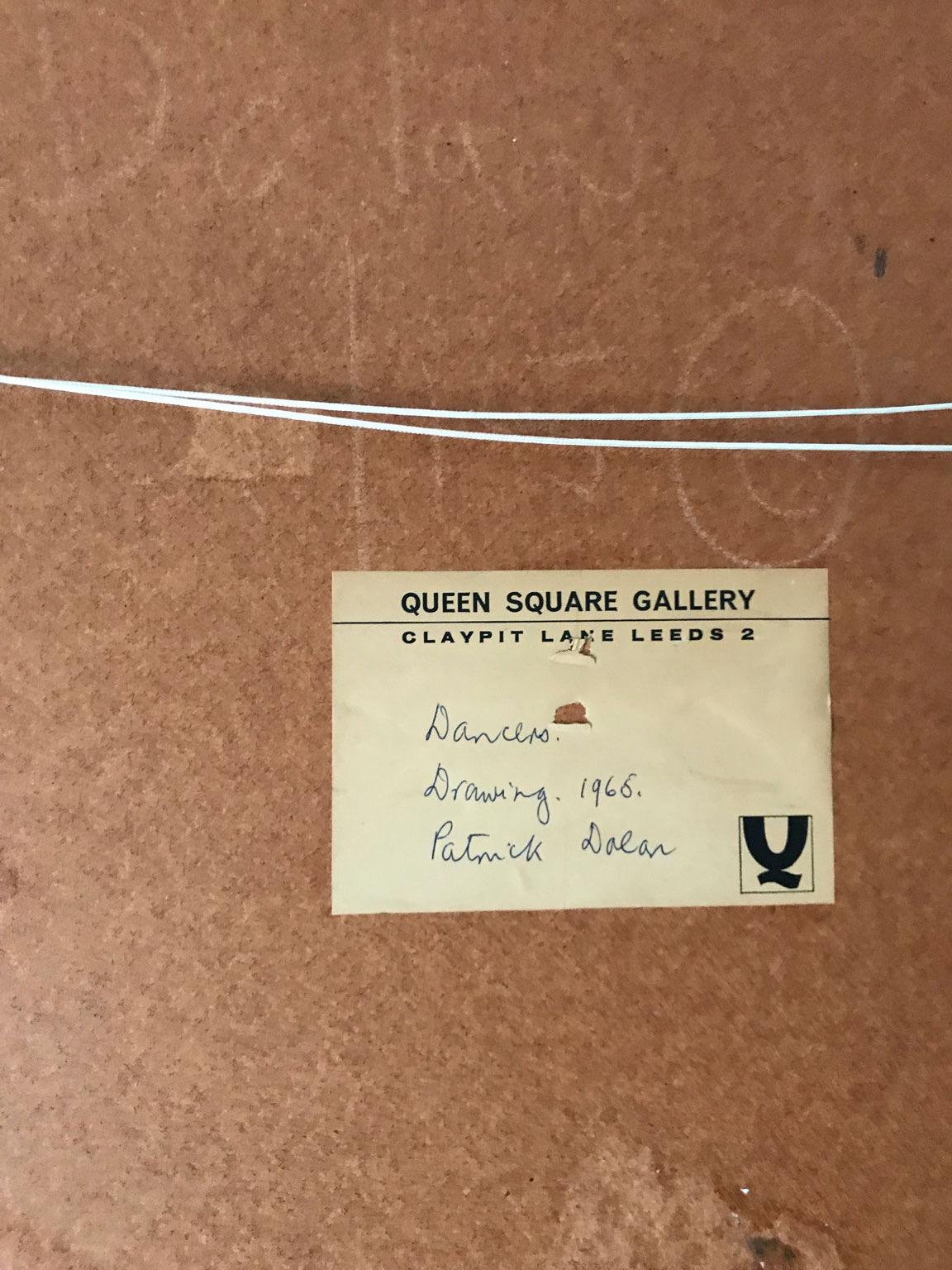 British PATRICK DOLAN Pencil on Paper, 'Dancers', 1963