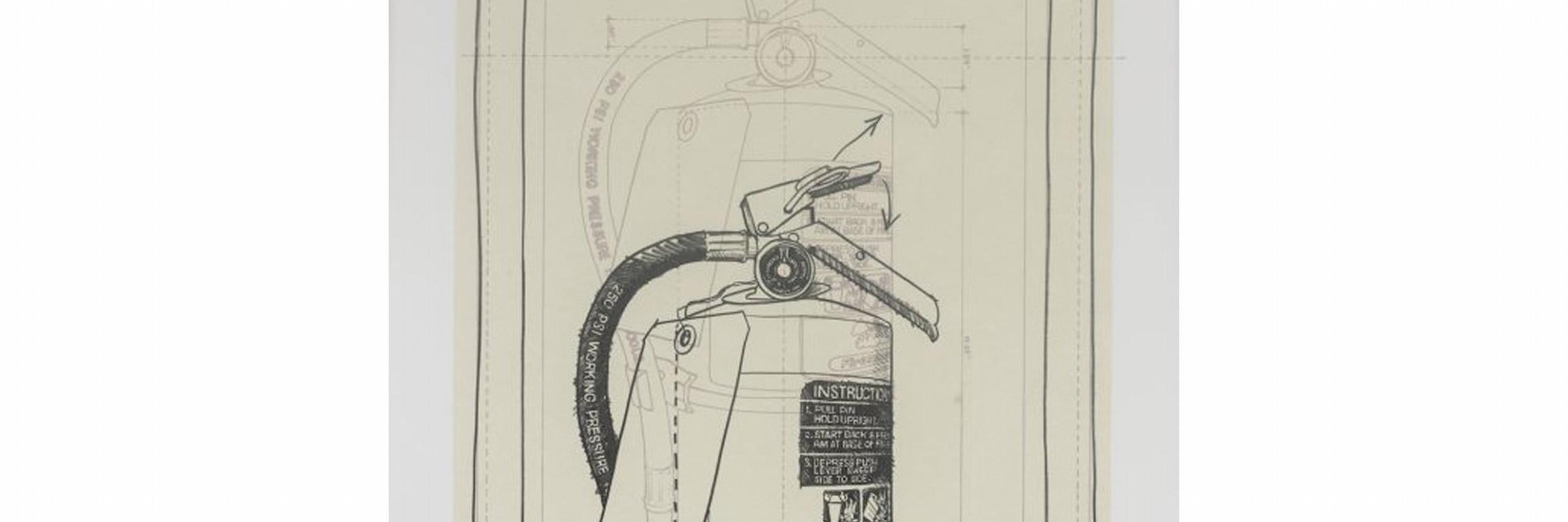 Study for Fire Extinguisher: Leedy-Voulkos Art Center (26% OFF LIST PRICE) For Sale 1