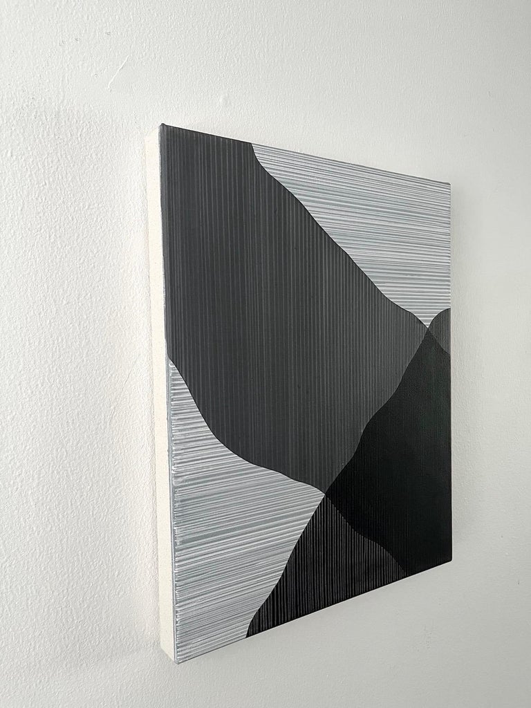 Patrick Duffy Warped Fabric Abstract Painting For Sale at 1stDibs