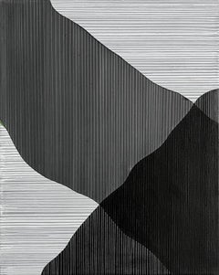 Tessuto deformato, pittura astratta