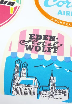 Retro Ice Creams, Hand Printed Work, Screen