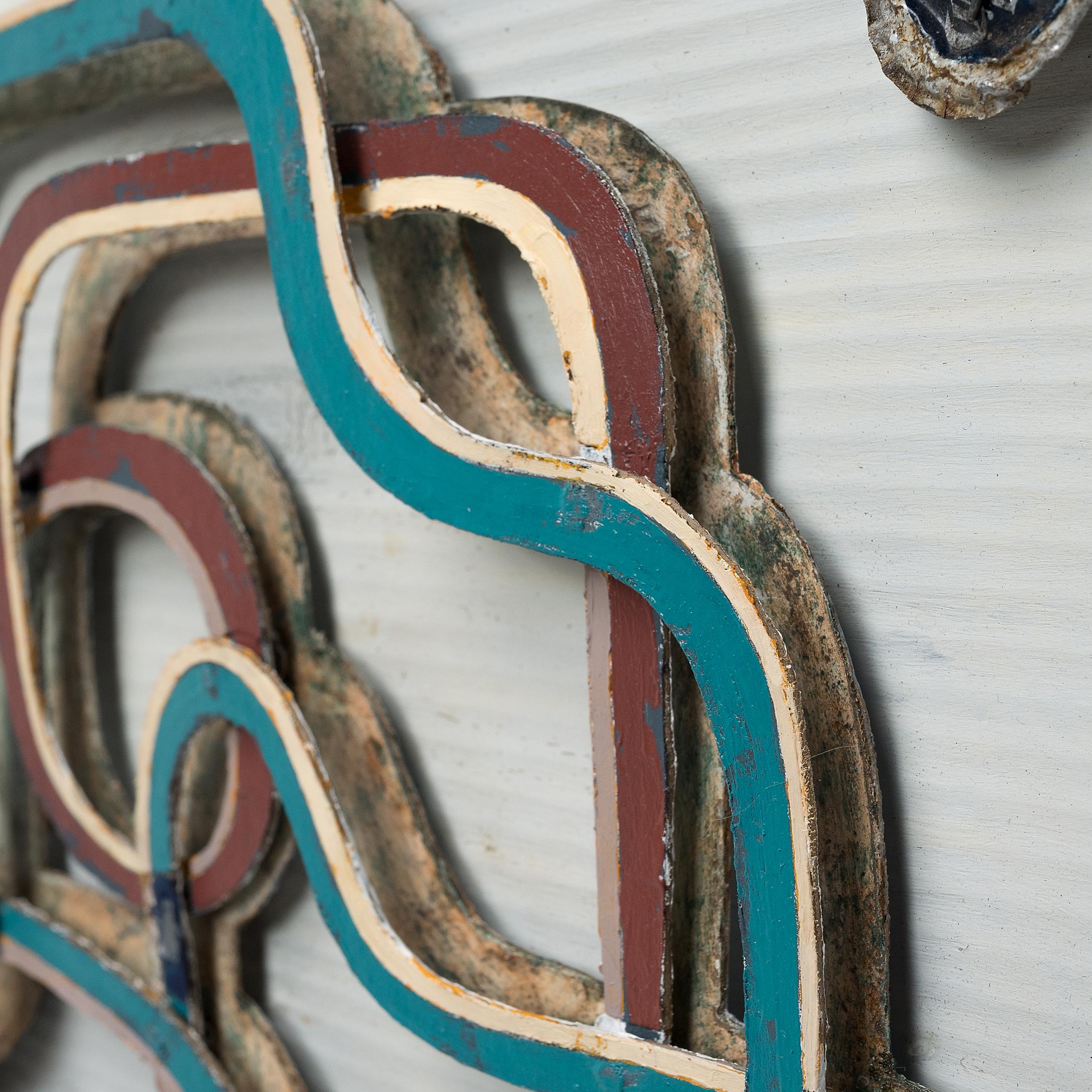 Esta obra abstracta del artista de Chicago Patrick Fitzgerald pertenece a una serie de 
