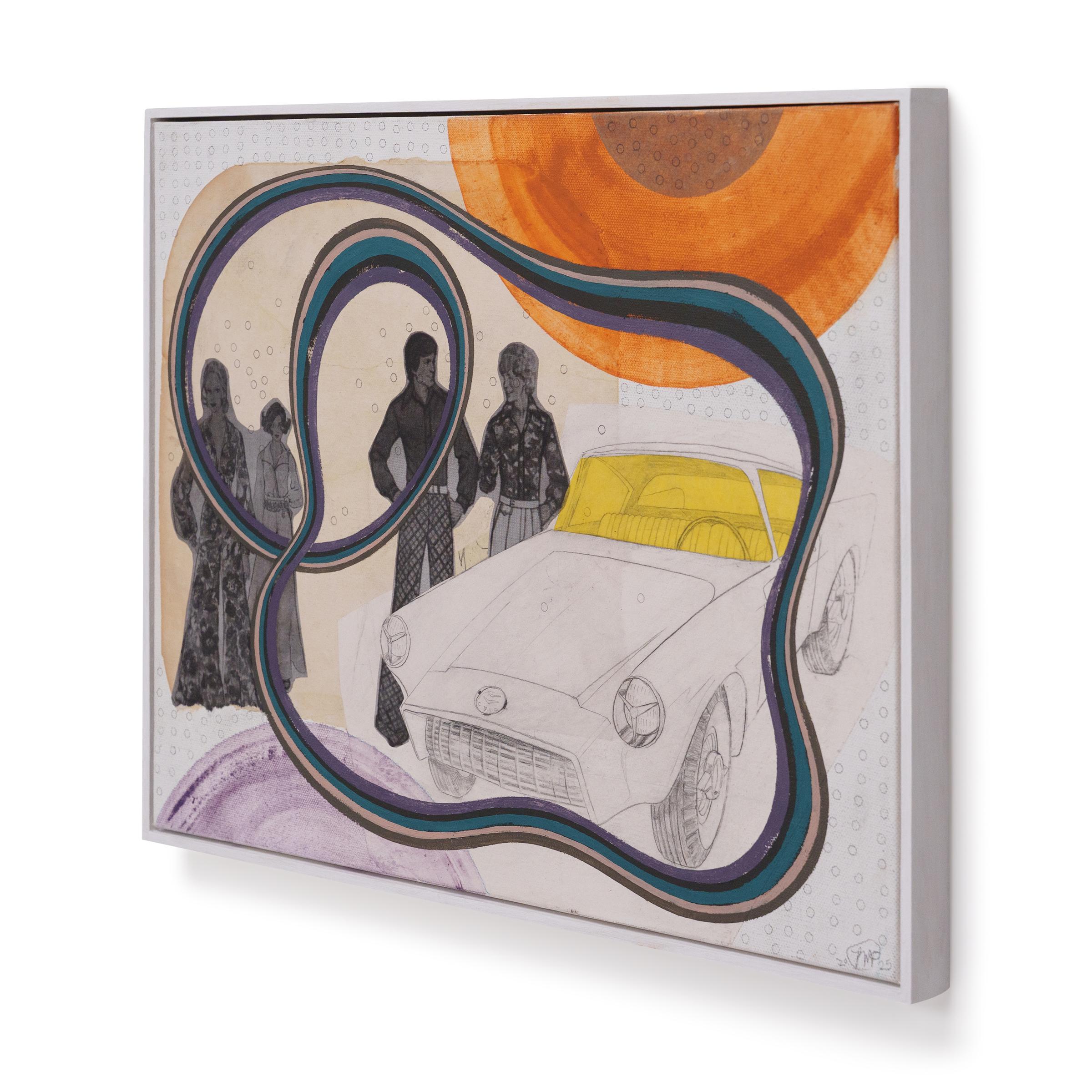 Cool Car, Colored Vinyl, & Circles - Pop Art Painting by Patrick Fitzgerald