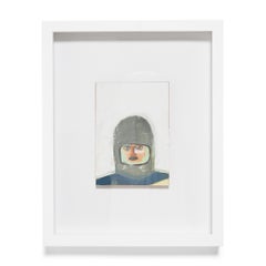 „Denizen Nr. 62“, Öl und Collage auf Karton, 2022