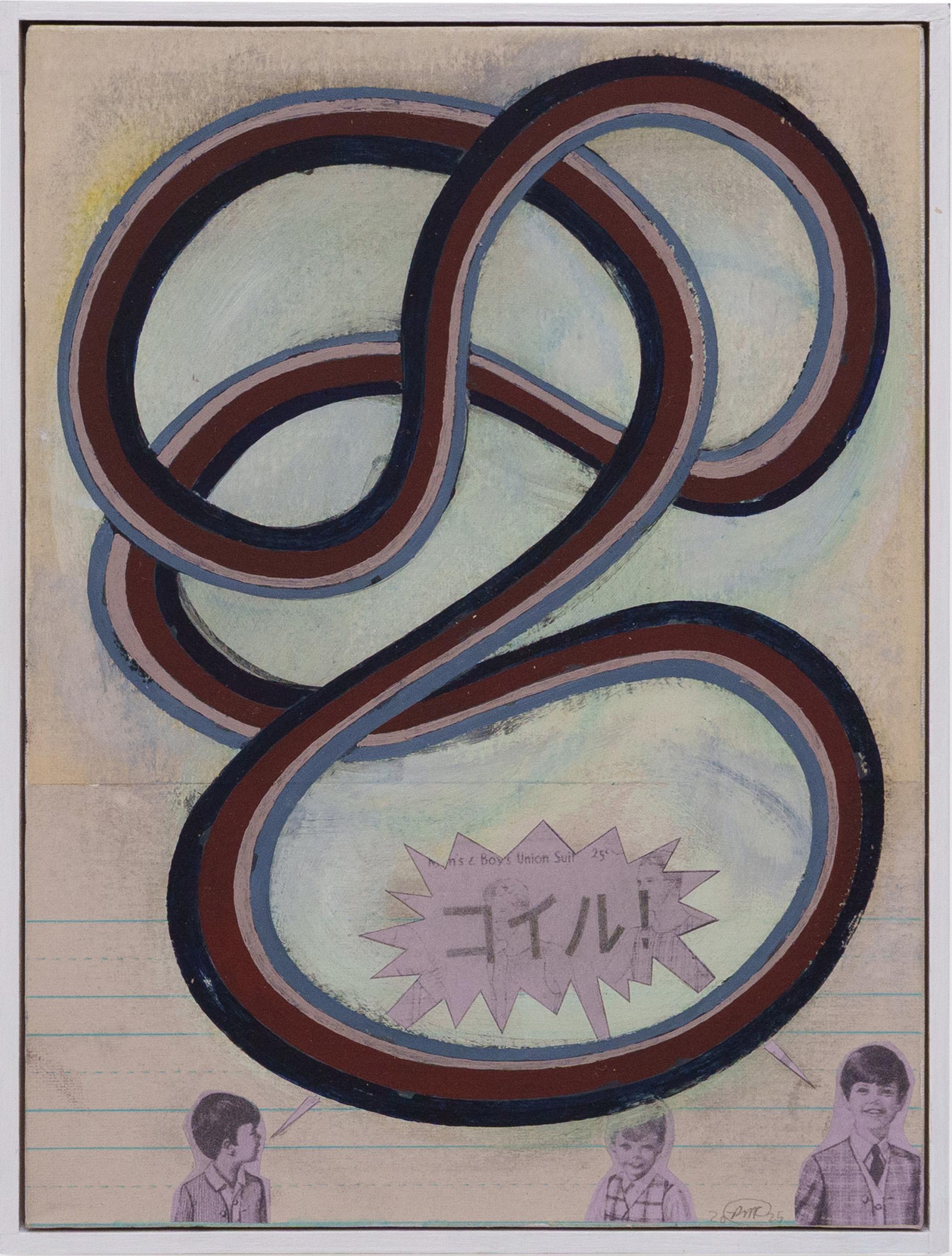 "The Coil" Mixed-Media Collage