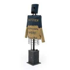 "Draftsman Helmet & Jacket, " Mixed Media Sculpture, 2022