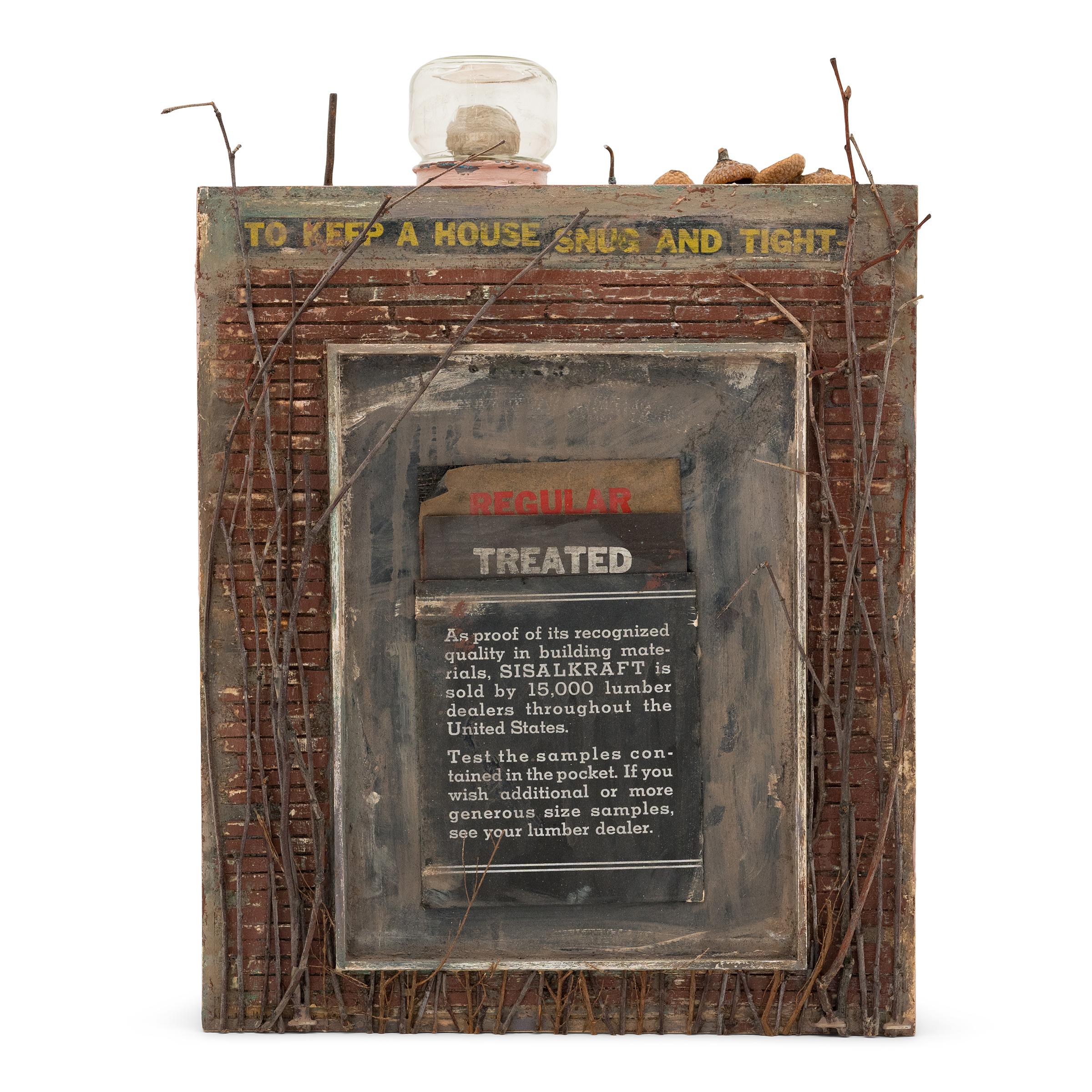 „Retablo No. 5 (Ein Attic of Records)“, Skulptur in Mischtechnik im Angebot 1