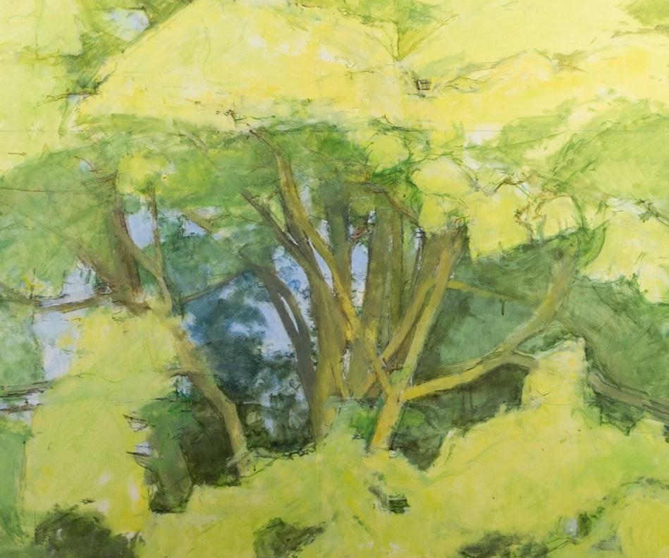 Born in Wilmslow, George moved to a small dairy farm in Gloucestershire at the age of 10. Under the tutelage of Maurice Feild George painted from a very young age, first publicly exhibiting his works at only 14. At his next school, Bryanston, George