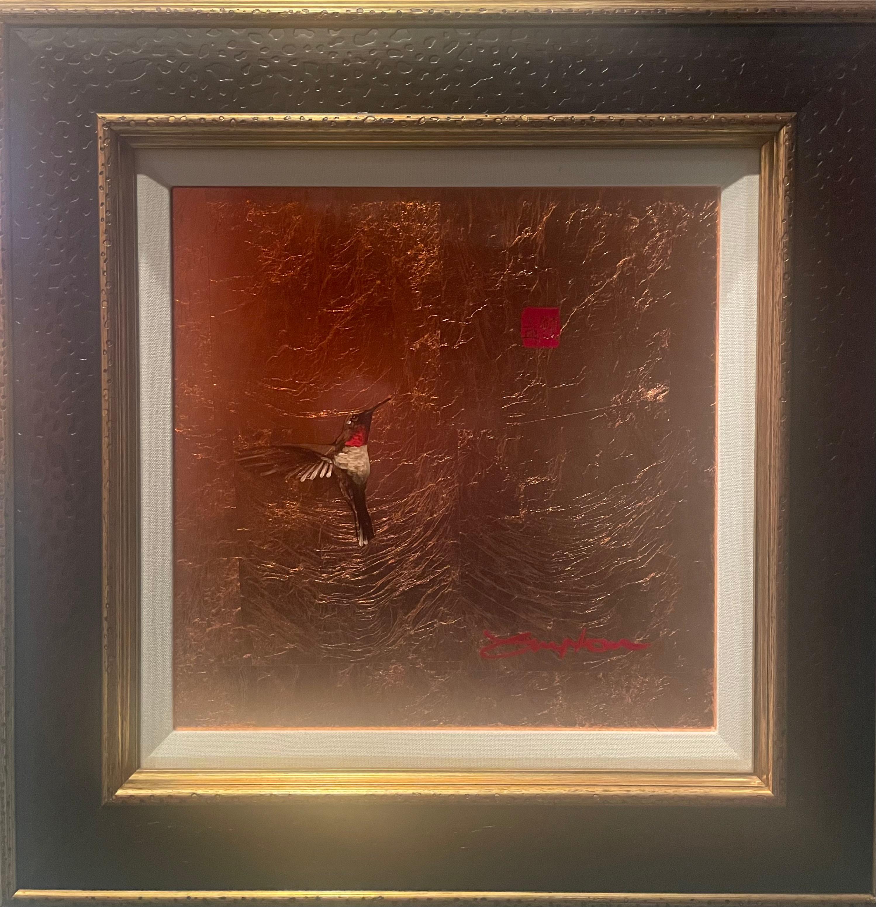 “Peanut With Red Chop” - Mixed Media Art by Patrick Guyton