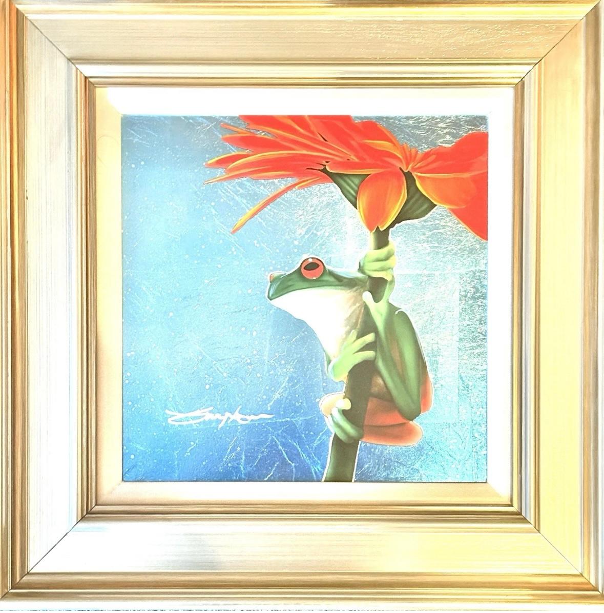 Patrick Guyton Animal Painting - “Gimme shelter”