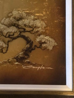 “Golden Tree w/ Red Chop Painting”