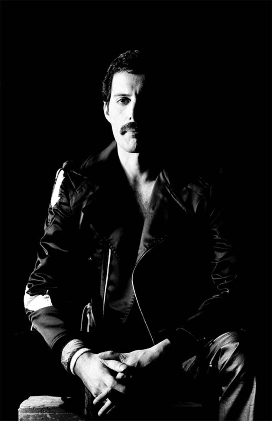 Patrick Harbron Black and White Photograph – Freddie Mercury, Königin, 1982