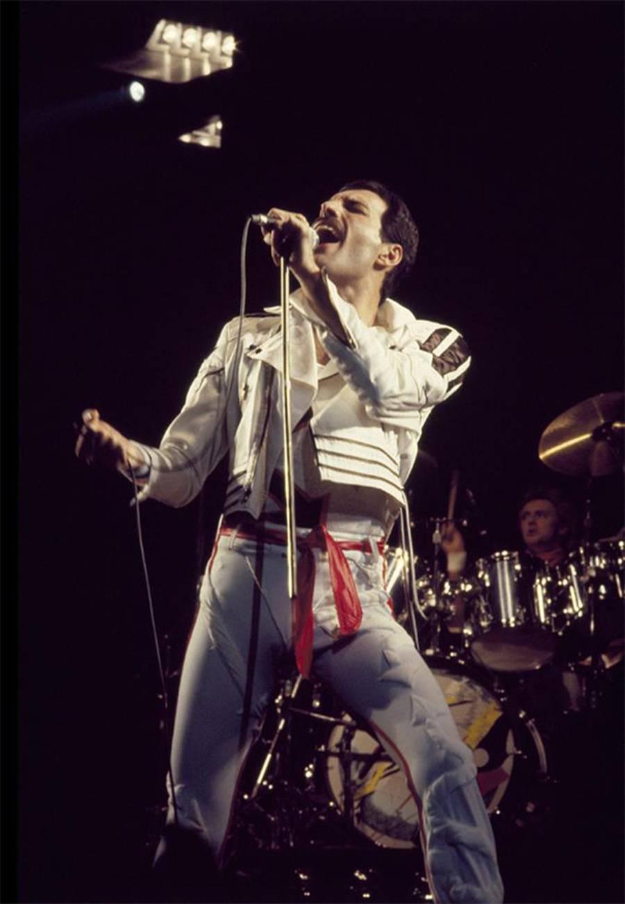 Patrick Harbron Color Photograph - Freddie Mercury, Queen, 1982