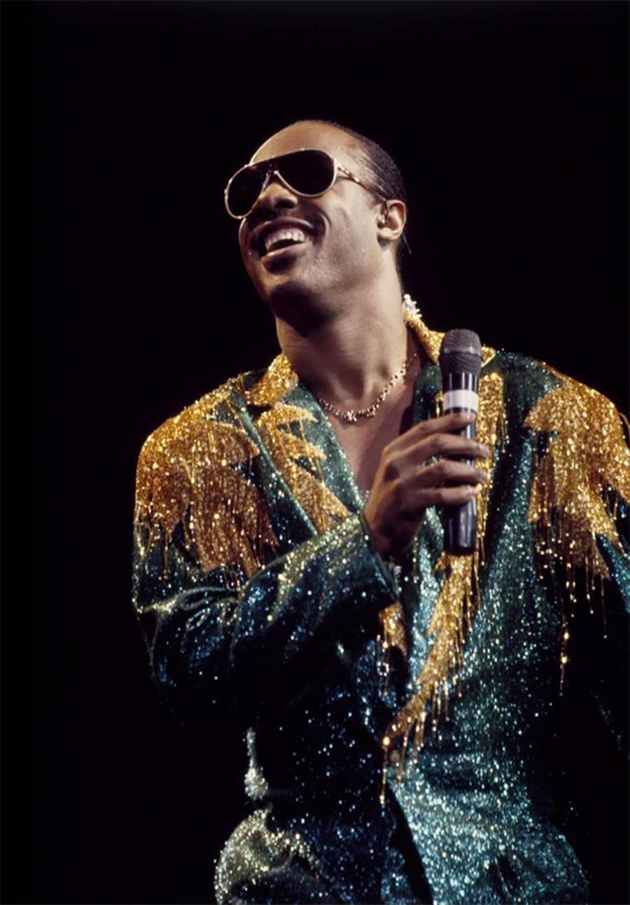 Patrick Harbron Color Photograph - Stevie Wonder, 1986
