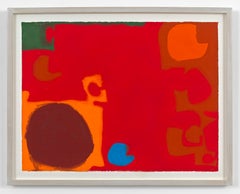 Yellows & Browns Interlocking with Soft Cadmium - Gouache by Patrick Heron