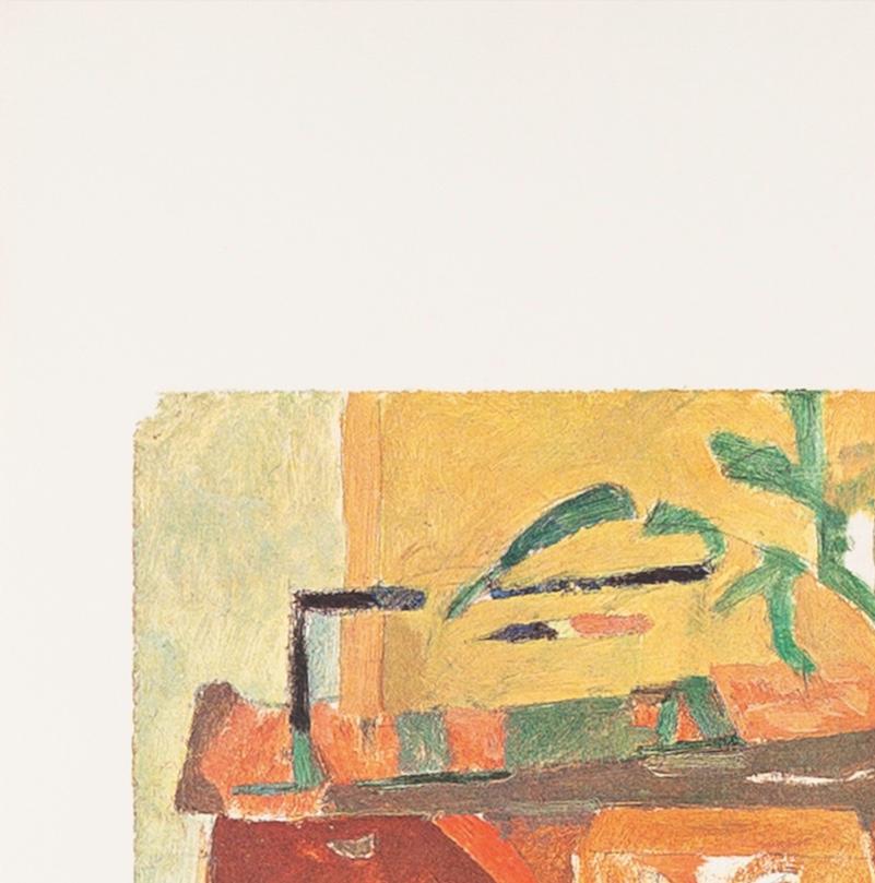 Shapes of Colour 3 - 1978 Patrick Heron Print, Brown, Green + Yellow For Sale 2