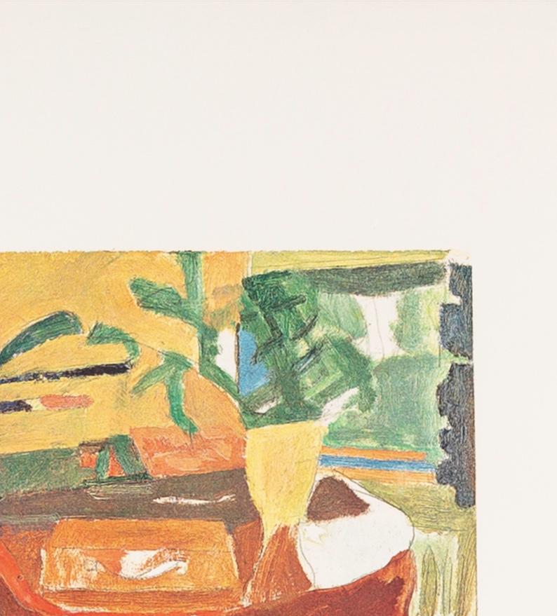 Shapes of Colour 3 - 1978 Patrick Heron Print, Brown, Green + Yellow For Sale 3