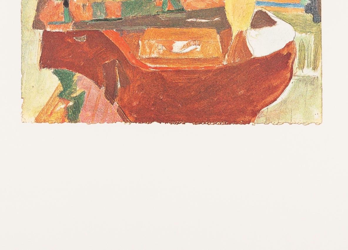 Shapes of Colour 3 - 1978 Patrick Heron Print, Brown, Green + Yellow For Sale 4