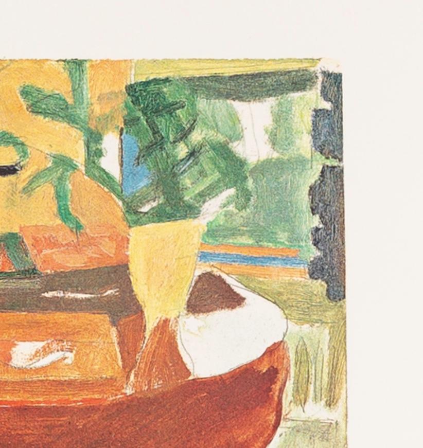 Shapes of Colour 3 - 1978 Patrick Heron Print, Brown, Green + Yellow For Sale 5