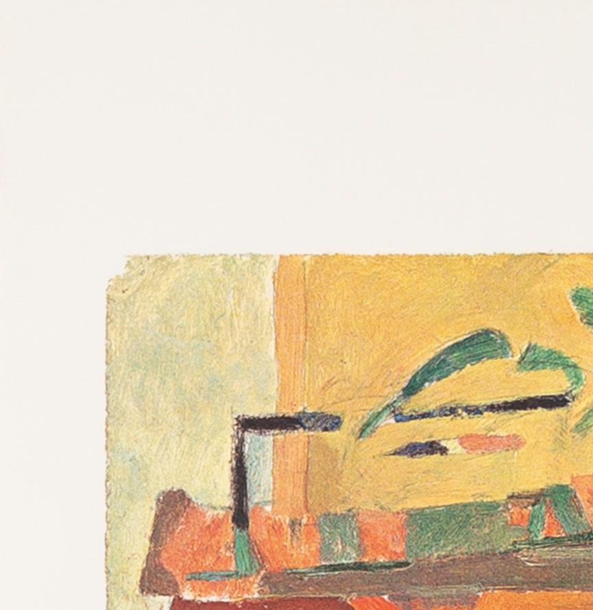 Shapes of Colour 3 - 1978 Patrick Heron Print, Brown, Green + Yellow For Sale 6