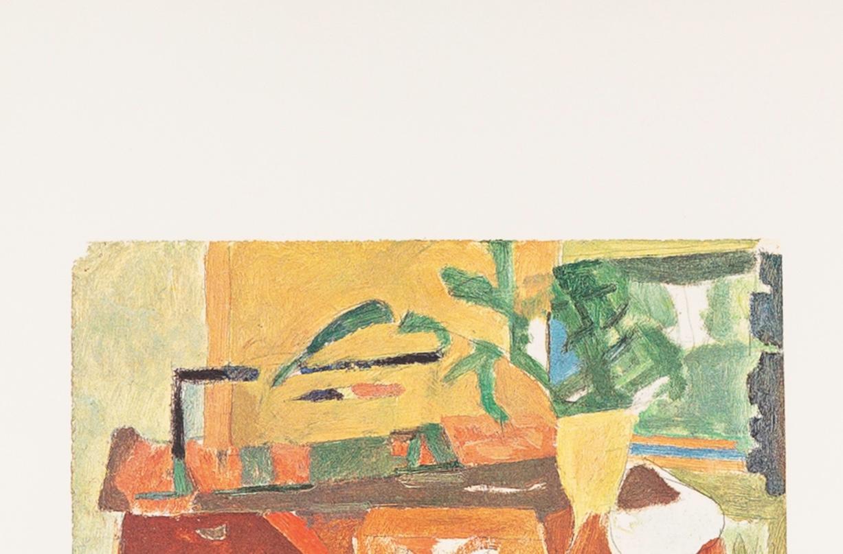 Shapes of Colour 3 - 1978 Patrick Heron Print, Brown, Green + Yellow For Sale 7