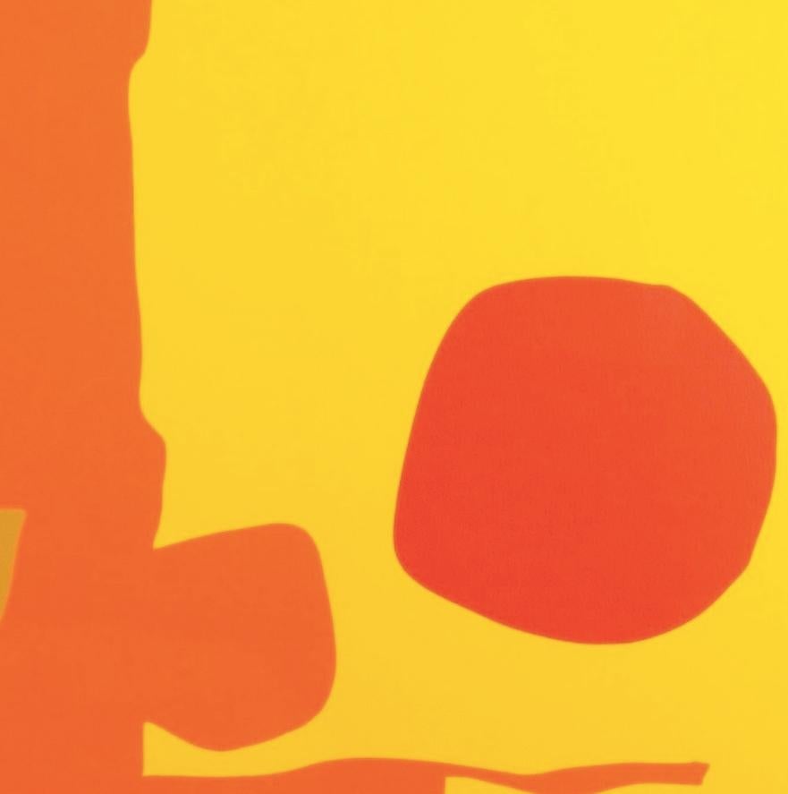 Six in Light Orange with Red in Yellow: April 1970 - Patrick Heron, Print 1970 For Sale 2