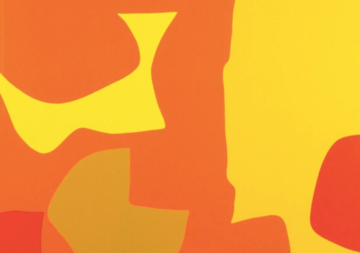Six in Light Orange with Red in Yellow: April 1970 - Patrick Heron, Print 1970 For Sale 4