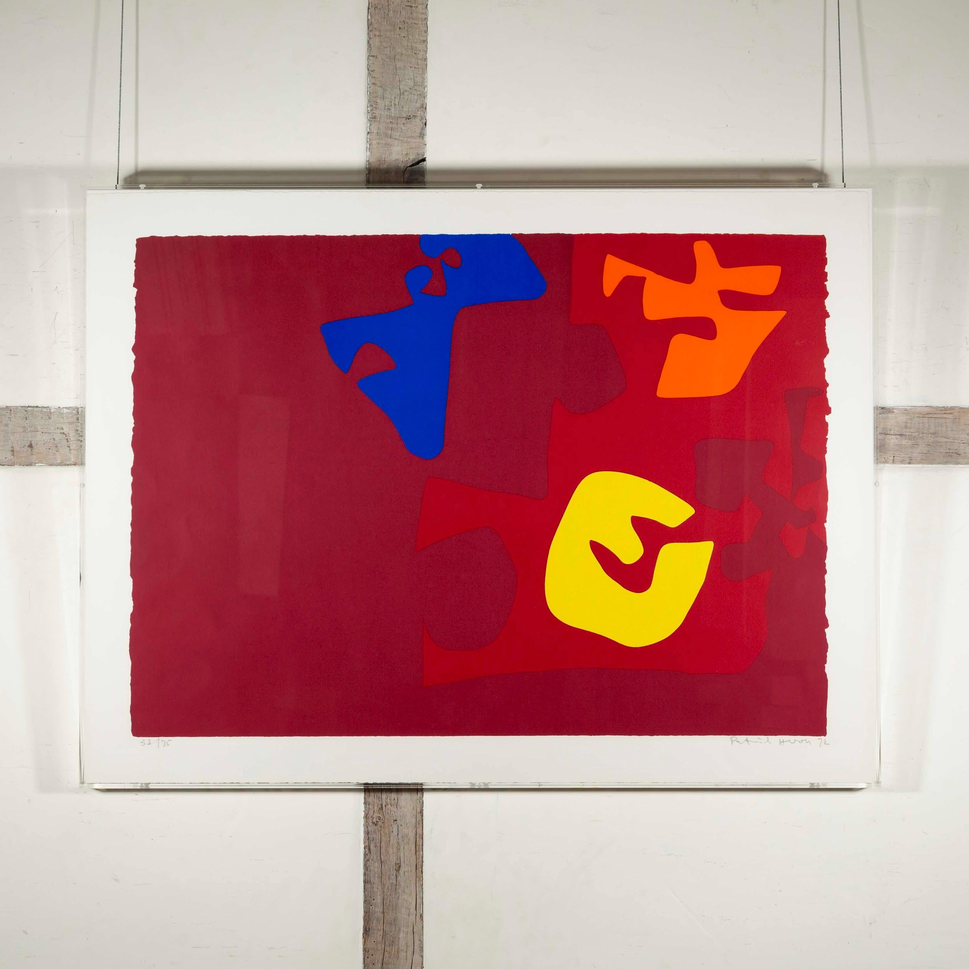 Untitled, from Rothko Memorial Portfolio - Patrick Heron Abstract Screenprint For Sale 1