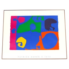 Patrick Heron "Enero 1973 : 14" Obra de Arte Abstracta Serigrafiada por la Tate Gallery