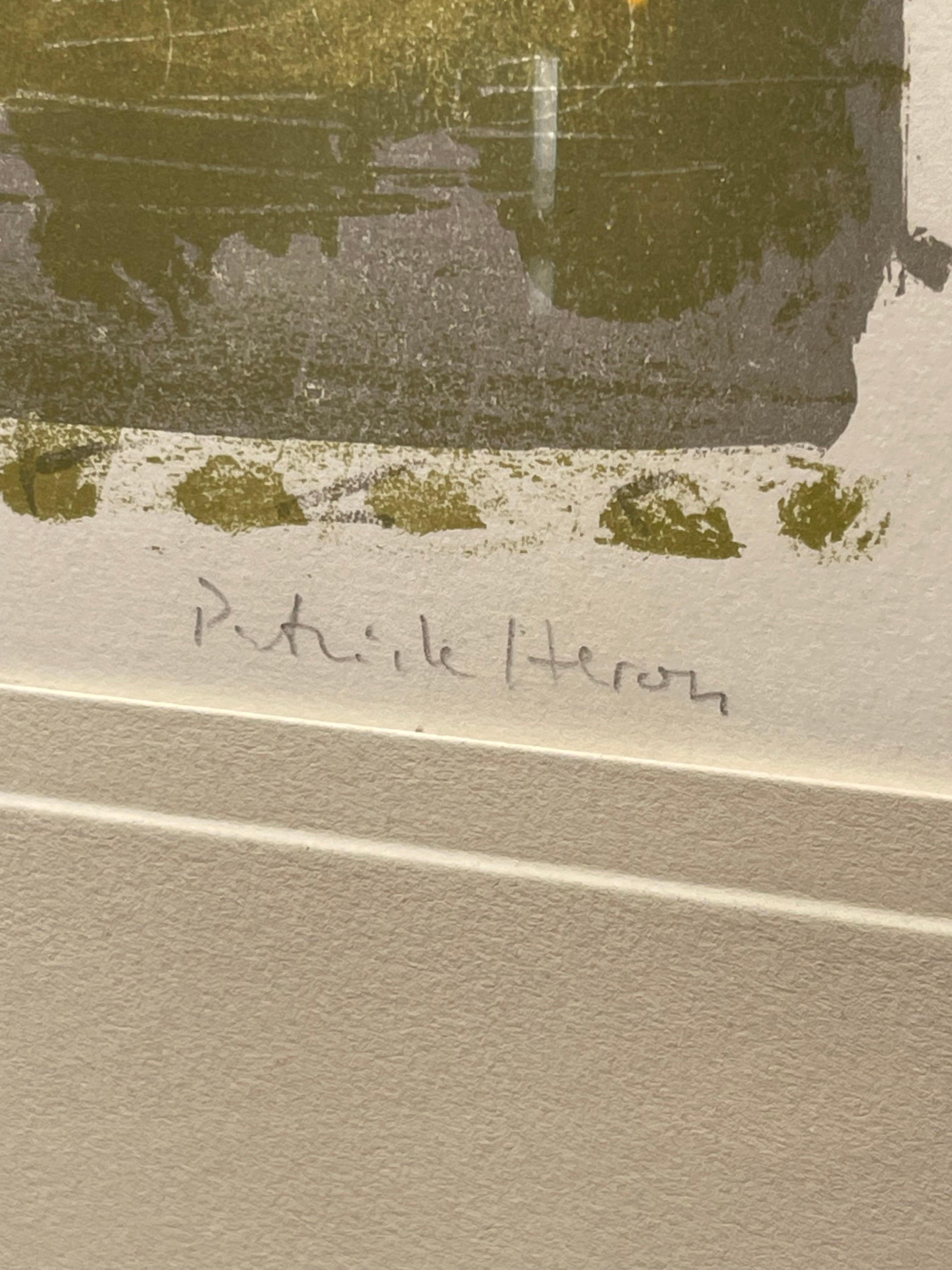 Patrick Heron Lithografie grün und grau gestreift, 1958 im Angebot 7