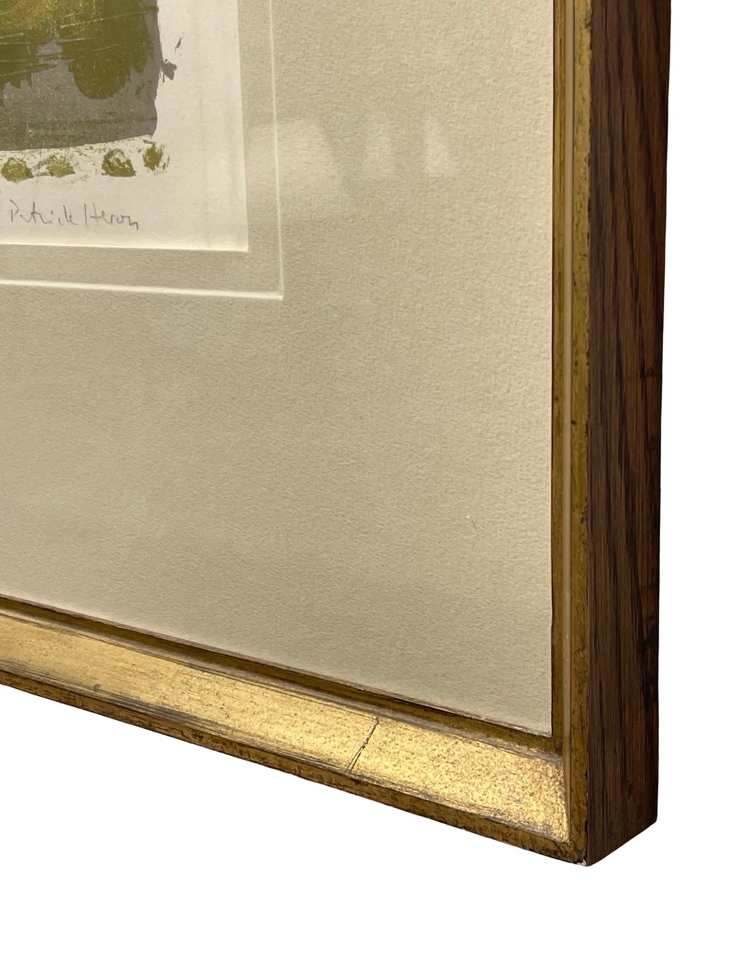 Patrick Heron Lithografie grün und grau gestreift, 1958 (Mitte des 20. Jahrhunderts) im Angebot