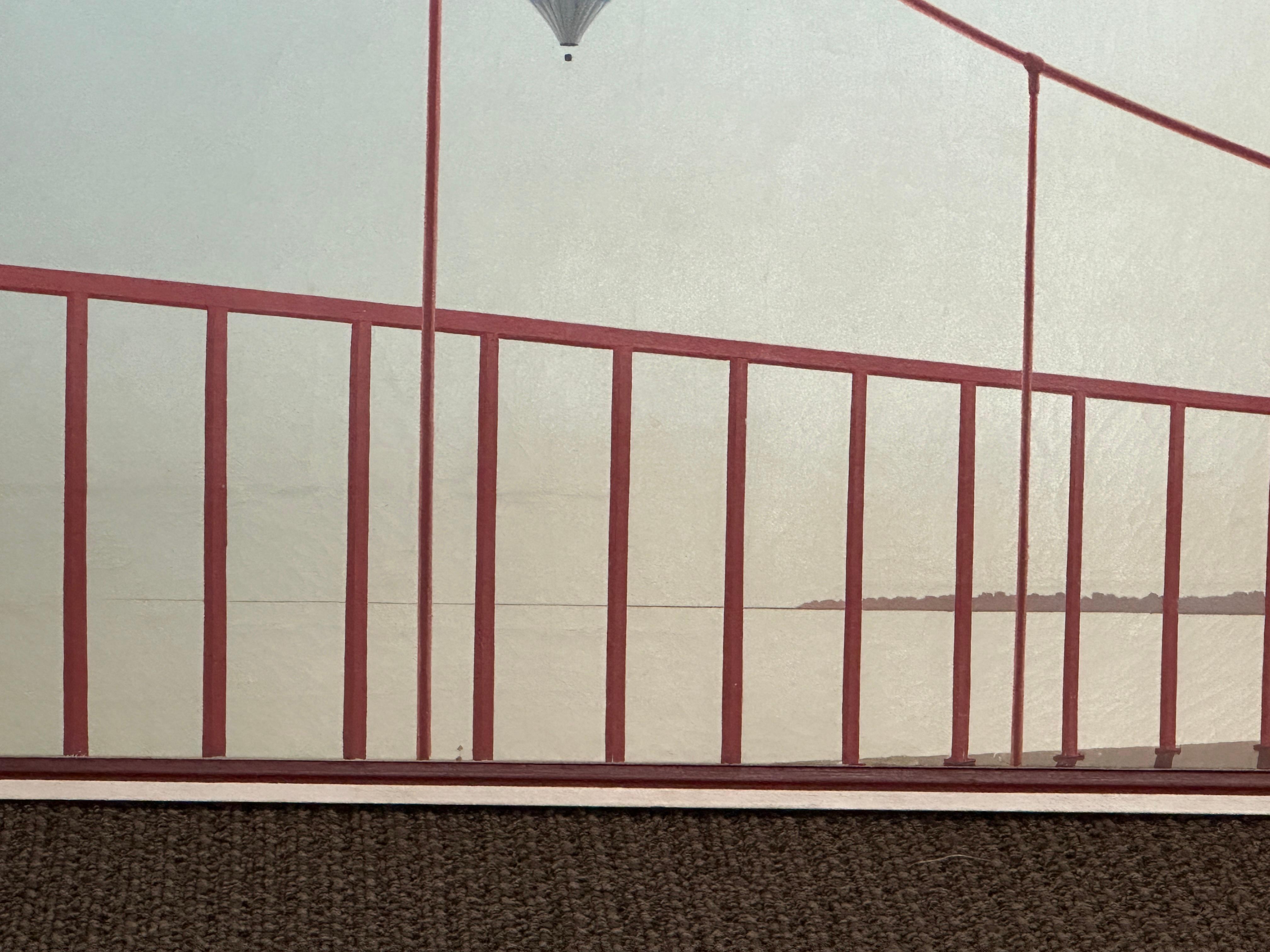 Des ballons d'aviation au-dessus du pont de San Francisco - huile sur toile de Patrick Heughe en vente 4