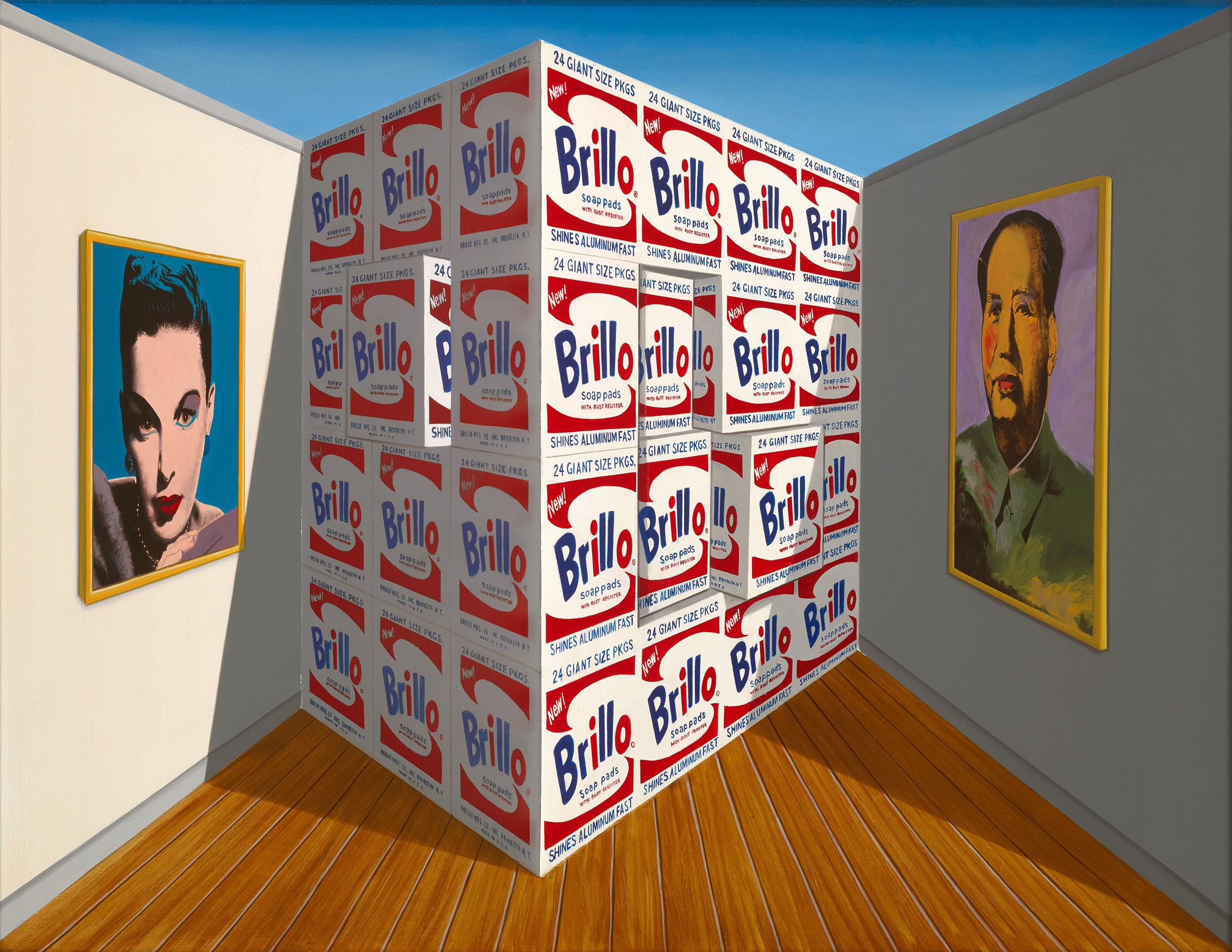 Patrick Hughes
b. 1939  British

Warholed

Signed “Warholed / Patrick Hughes” (en verso)
Oil on panel

Almost defying definition and description, the artwork of London artist Patrick Hughes renders the world in the most fascinating and puzzling way.