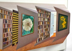Livres de bibliothèque 3D Optical Library de Apartment Hughes - Mouvement Perspective moderne