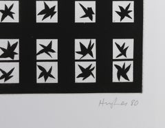 Schwarze Sterne, Aquatinta von Patrick Hughes