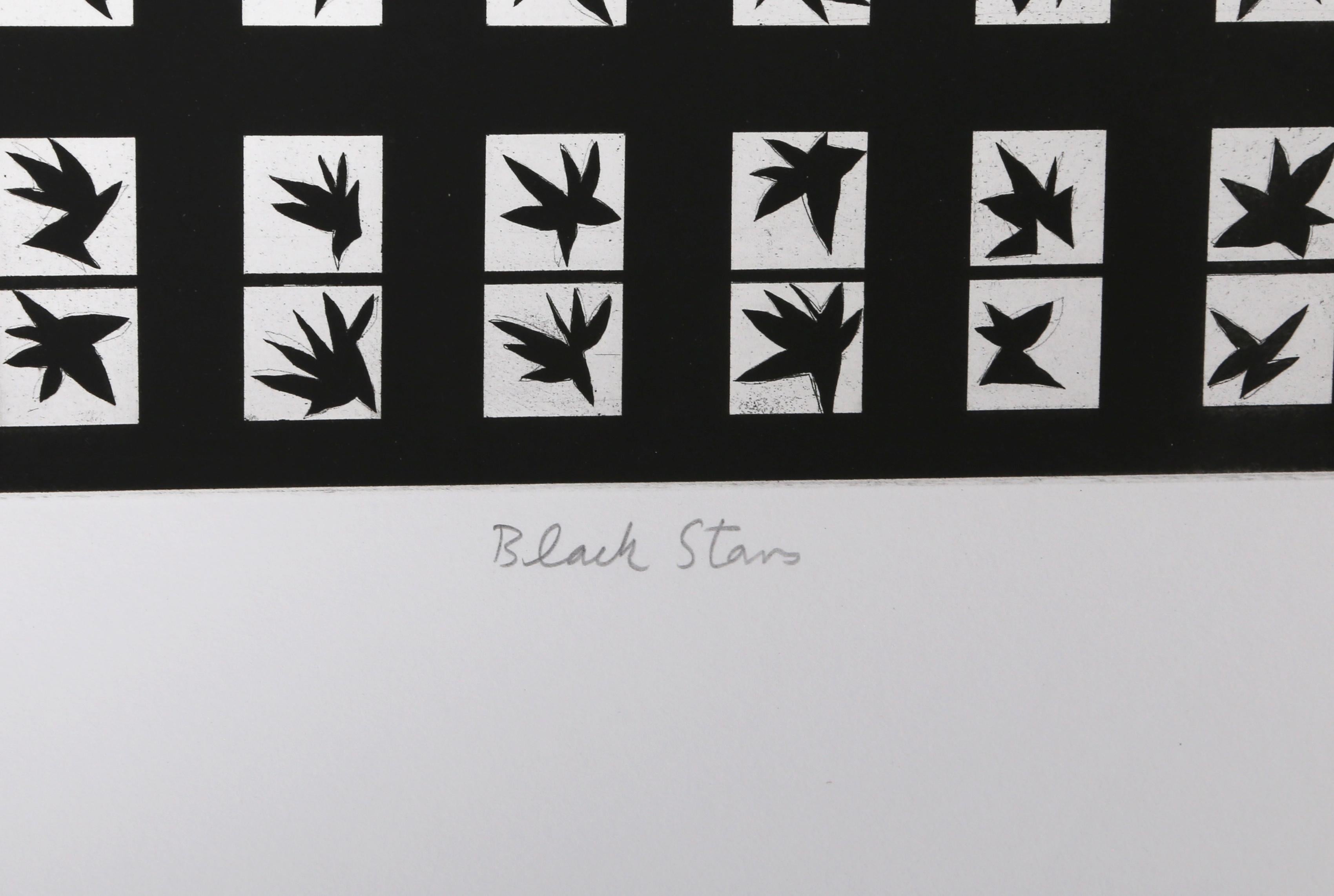 Black Stars, Aquatint by Patrick Hughes For Sale 1