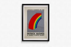 Originales auffälliges Siebdruck-Ausstellungsplakat von Angela Flowers Gallery, 1981