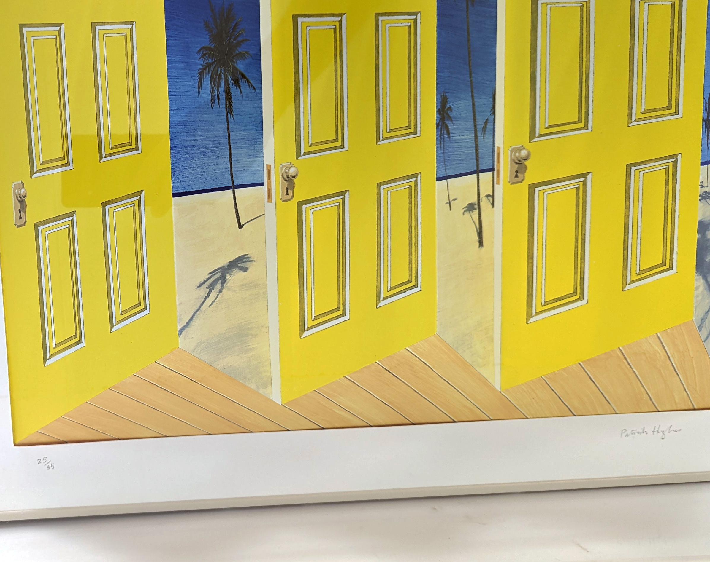 PALM DOOR (3D HAND PAINTED MULTIPLE) - Contemporary Print by Patrick Hughes