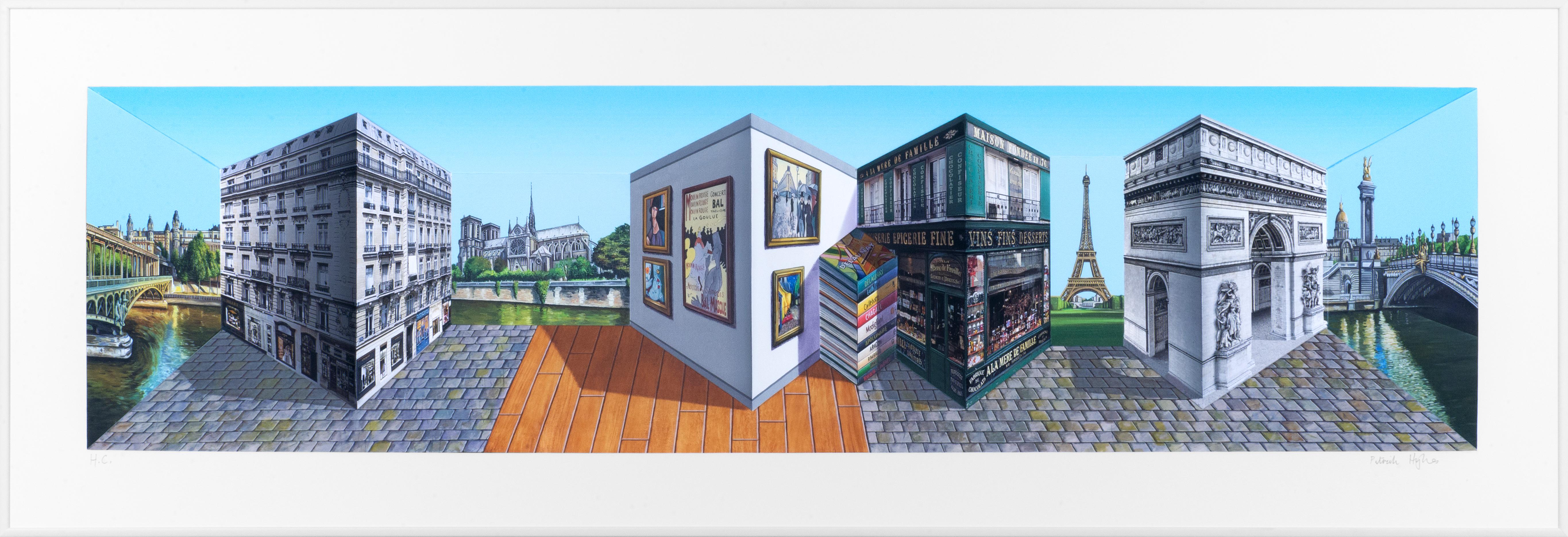 Patrick Hughes Landscape Print - Paree