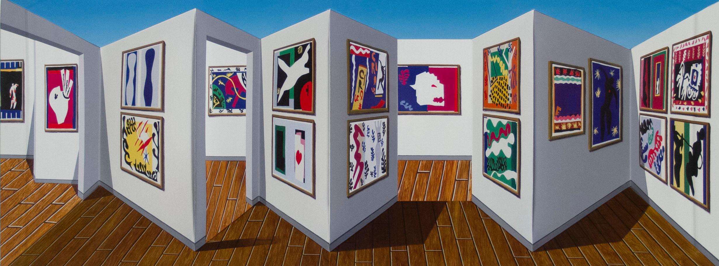 Patrick Hughes - Jazz, contemporaneo, op art, optical, reverspective, matisse